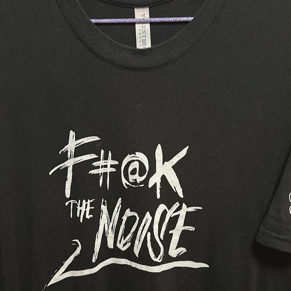 Vintage Volunteer Knitwear Graphic T-Shirt, Size XL, Black, Streetwear - Picture 13 of 16